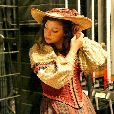 Backstage of The Gondoliers, 2014